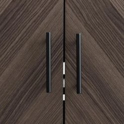 58 in. Ash Brown Bookmatch and Solid White Wood Modern 2-Door TV Stand Fits TVs up to 65 in. by Welwick Designs -Deals Welwick Designs Store ash brown bookmatch and solid white welwick designs tv stands hd9138 1d 1000