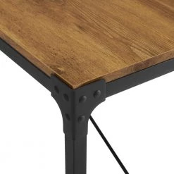 Barnwood Metal and Wood Industrial Trestle Dining Bench (18 in. H x 44 in. L x 14 in. W) by Welwick Designs -Deals Welwick Designs Store barnwood welwick designs dining benches hd9230 a0 1000