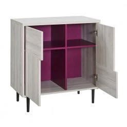 Birch and Magenta Modern Color Pop Accent Cabinet with 2-Doors by Welwick Designs -Deals Welwick Designs Store birch and magenta welwick designs accent cabinets hd8773 77 1000