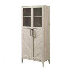 68 in. Birch Chevron Storage Cabinet by Welwick Designs -Deals Welwick Designs Store birch welwick designs accent cabinets hd8473 a0 1000