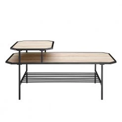 44 in. Birch Wood and Metal Tiered Coffee Table with Chamfered Corners by Welwick Designs 11 44 in. Birch Wood and Metal Tiered Coffee Table with Chamfered Corners by Welwick Designs -Deals Welwick Designs Store birch welwick designs coffee tables hd8790 a0 1000
