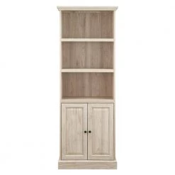 Birch Wood Transitional Hutch Shelf with 2-Beveled Doors by Welwick Designs -Deals Welwick Designs Store birch welwick designs computer desks hd9086 77 1000