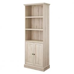 Birch Wood Transitional Hutch Shelf with 2-Beveled Doors by Welwick Designs -Deals Welwick Designs Store birch welwick designs computer desks hd9086 a0 1000
