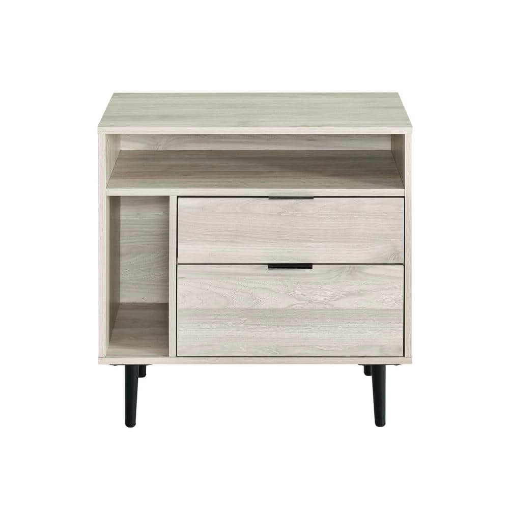 25 in. Birch Modern Storage Side Table by Welwick Designs 7 25 in. Birch Modern Storage Side Table by Welwick Designs - Image 7