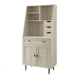 64 in. Rectangular Birch 4 Drawer Secretary Desks with Keyboard Tray by Welwick Designs -Deals Welwick Designs Store birch welwick designs secretary desks hd8358 66 1000