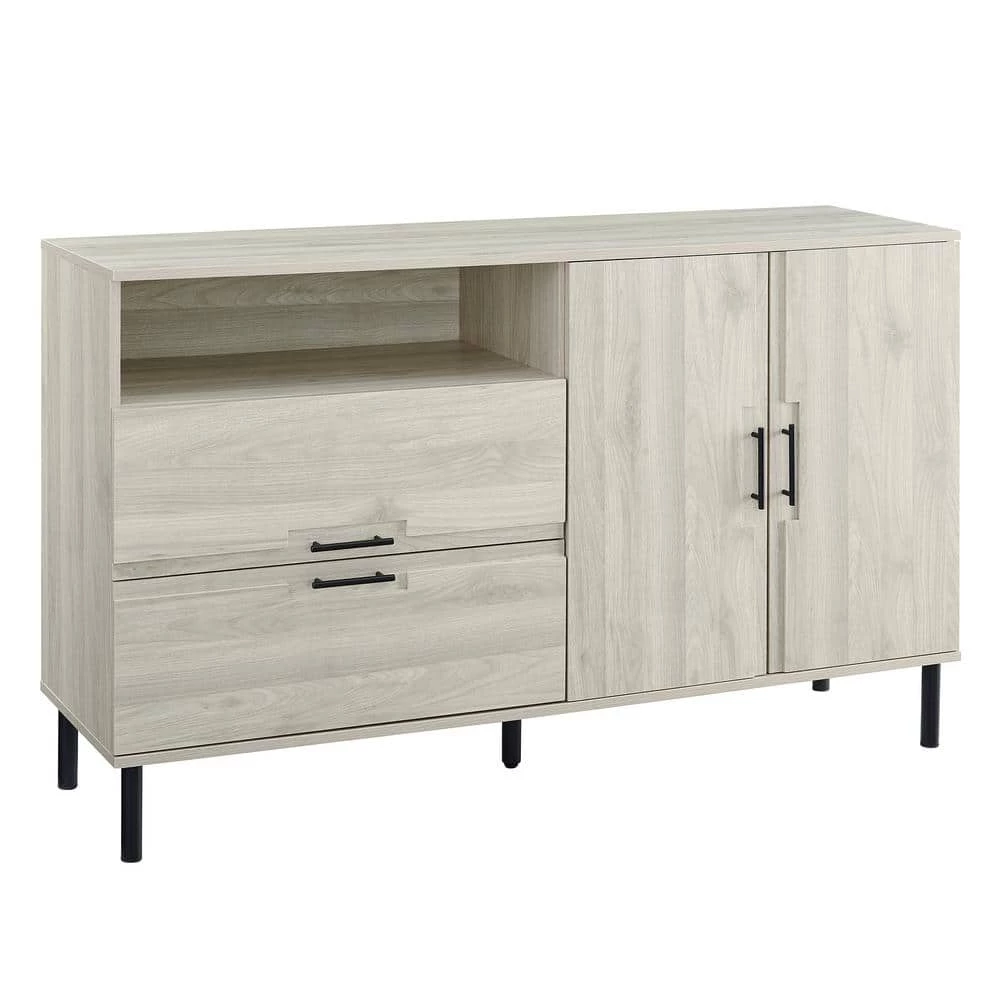 56" Modern Detailed Door Frame Sideboard - Birch by Welwick Designs 6 56" Modern Detailed Door Frame Sideboard - Birch by Welwick Designs - Image 6