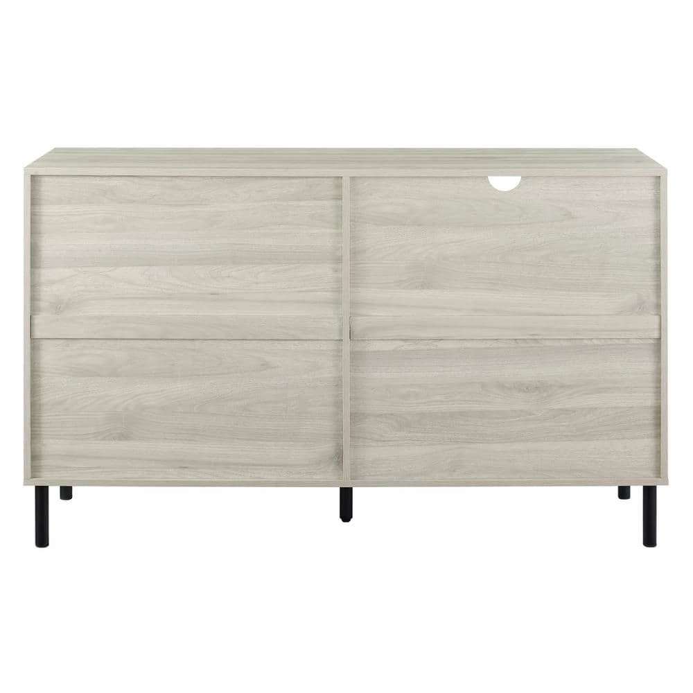 56" Modern Detailed Door Frame Sideboard - Birch by Welwick Designs 8 56" Modern Detailed Door Frame Sideboard - Birch by Welwick Designs - Image 8