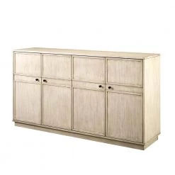 Birch Wood 4-Door Transitional Sideboard by Welwick Designs