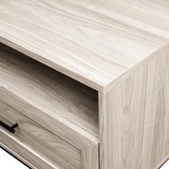 56 in. Birch Wood Modern TV Stand with 2 Drawers and Cable Management (Max tv size 60 in.) by Welwick Designs -Deals Welwick Designs Store birch welwick designs tv stands hd9208 1d 1000