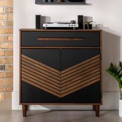 Black and Brown Solid Wood 1-Drawer Accent Cabinet with 3D Chevron Doors by Welwick Designs 21 Black and Brown Solid Wood 1-Drawer Accent Cabinet with 3D Chevron Doors by Welwick Designs -Deals Welwick Designs Store black and brown welwick designs accent cabinets hd8923 31 1000