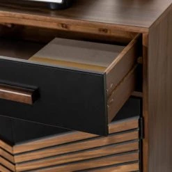 Black and Brown Solid Wood 1-Drawer Accent Cabinet with 3D Chevron Doors by Welwick Designs 16 Black and Brown Solid Wood 1-Drawer Accent Cabinet with 3D Chevron Doors by Welwick Designs -Deals Welwick Designs Store black and brown welwick designs accent cabinets hd8923 66 1000