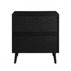 Black Wood and Rattan Boho Accent Cabinet with 2-Doors by Welwick Designs -Deals Welwick Designs Store black welwick designs accent cabinets hd9166 c3 1000
