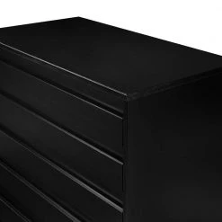 Priya 4-Drawer Black Solid Wood Modern Panel Dresser by Welwick Designs -Deals Welwick Designs Store black welwick designs dressers hd8995 1d 1000