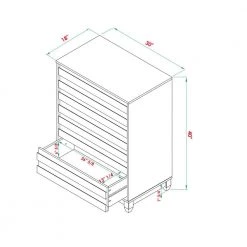 Priya 4-Drawer Black Solid Wood Modern Panel Dresser by Welwick Designs -Deals Welwick Designs Store black welwick designs dressers hd8995 40 1000