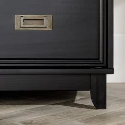 4-Drawer Black Solid Wood Transitional Framed Dresser by Welwick Designs -Deals Welwick Designs Store black welwick designs dressers hd9404 1d 1000