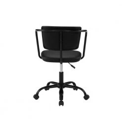 Black Faux Leather and Metal Modern Office Chair by Welwick Designs -Deals Welwick Designs Store black welwick designs executive chairs hd9479 66 1000