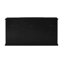 Landon Fretwork 60 in. Black 4-Door Sideboard with 3-Drawers by Welwick Designs -Deals Welwick Designs Store black welwick designs sideboards buffet tables hd8488 c3 1000