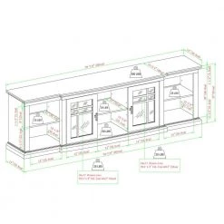 80 in. Black Transitional Wood and Glass-Door TV Stand with Cable Management (Max tv size 88 in.) by Welwick Designs -Deals Welwick Designs Store black welwick designs tv stands hd9165 40 1000