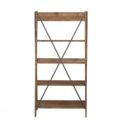 68 in. Brown Wood 4-shelf Ladder Bookcase with Open Back by Welwick Designs 13 68 in. Brown Wood 4-shelf Ladder Bookcase with Open Back by Welwick Designs -Deals Welwick Designs Store brown welwick designs bookcases bookshelves hd8224 1d 1000