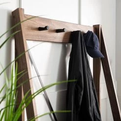 Brown Solid Wood Hall Tree With Shelf and 8-Hooks by Welwick Designs -Deals Welwick Designs Store brown welwick designs hall trees hd8226 1d 1000