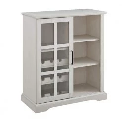 36 in. Brushed White Sliding Glass Door Bar Cabinet by Welwick Designs 11 36 in. Brushed White Sliding Glass Door Bar Cabinet by Welwick Designs -Deals Welwick Designs Store brushed white welwick designs bar cabinets hd8921 40 1000