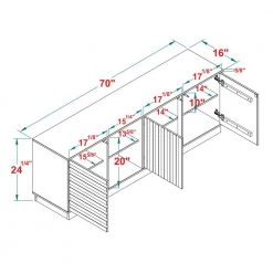 70 in. Caramel and Black Solid Wood Modern Boho TV Stand with 3 Doors (Max tv size 80 in.) by Welwick Designs 12 70 in. Caramel and Black Solid Wood Modern Boho TV Stand with 3 Doors (Max tv size 80 in.) by Welwick Designs -Deals Welwick Designs Store caramel and black welwick designs tv stands hd8939 40 1000