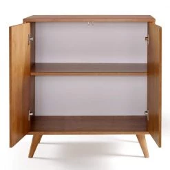 Caramel Solid Wood Accent Cabinet with Chevron Groove Doors by Welwick Designs -Deals Welwick Designs Store caramel welwick designs accent cabinets hd8725 1f 1000