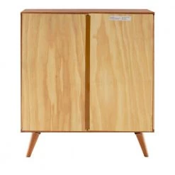 Caramel Solid Wood Accent Cabinet with Chevron Groove Doors by Welwick Designs -Deals Welwick Designs Store caramel welwick designs accent cabinets hd8725 fa 1000