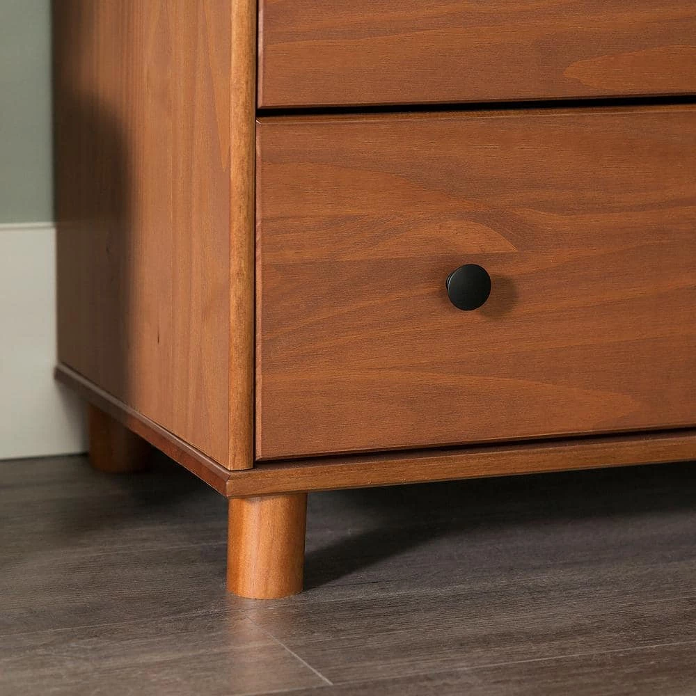 16 in W. 4-Drawer Caramel Solid Wood Chest Dresser by Welwick Designs 10 16 in W. 4-Drawer Caramel Solid Wood Chest Dresser by Welwick Designs - Image 10