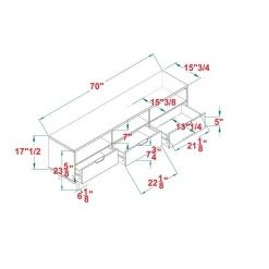 70 in. Caramel Solid Wood Boho Modern 3-Drawer TV Stand Fits TVs up to 80 in. by Welwick Designs 11 70 in. Caramel Solid Wood Boho Modern 3-Drawer TV Stand Fits TVs up to 80 in. by Welwick Designs -Deals Welwick Designs Store caramel welwick designs tv stands hd8938 40 1000