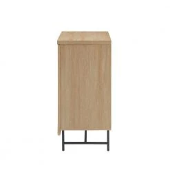 Coastal Oak/Black Wood and Metal Reeded Accent Cabinet with 2 Doors by Welwick Designs 15 Coastal Oak/Black Wood and Metal Reeded Accent Cabinet with 2 Doors by Welwick Designs -Deals Welwick Designs Store coastal oak black welwick designs accent cabinets hd9398 40 1000