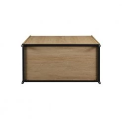 Coastal Oak Wood Modern Tray-Top Accent Cabinet with Metal Legs by Welwick Designs -Deals Welwick Designs Store coastal oak black welwick designs bar cabinets hd9462 1d 1000