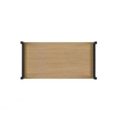 64 in. Coastal Oak/Black Wood Modern 6-Shelf Bookcase with Cubbies by Welwick Designs -Deals Welwick Designs Store coastal oak black welwick designs bookcases bookshelves hd9440 1d 1000