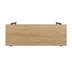 41 in. Coastal Oak/Black Rectangle Wood and Metal Modern Console Table with Storage by Welwick Designs -Deals Welwick Designs Store coastal oak black welwick designs console tables hd9433 a0 1000