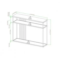 41 in. Coastal Oak/Black Rectangle Metal and Wood Industrial 2-Tier Console Table with Bar Details by Welwick Designs 18 41 in. Coastal Oak/Black Rectangle Metal and Wood Industrial 2-Tier Console Table with Bar Details by Welwick Designs -Deals Welwick Designs Store coastal oak black welwick designs console tables hd9477 1f 1000