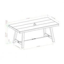 71 in. Dark Brown Oak Wood Rustic Farmhouse Dining Table by Welwick Designs -Deals Welwick Designs Store dark brown oak welwick designs kitchen dining tables hd8845 d4 1000