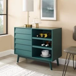 Dark Teal Wood Bar Cabinet with Louvered Door by Welwick Designs 13 Dark Teal Wood Bar Cabinet with Louvered Door by Welwick Designs -Deals Welwick Designs Store dark teal welwick designs bar cabinets hd8654 a0 1000
