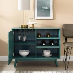 Dark Teal Wood Bar Cabinet with Louvered Door by Welwick Designs 15 Dark Teal Wood Bar Cabinet with Louvered Door by Welwick Designs -Deals Welwick Designs Store dark teal welwick designs bar cabinets hd8654 c3 1000