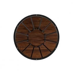 30 in. Dark Walnut/Black Modern Round Wood-Top Coffee Table with Metal Cage Base by Welwick Designs 14 30 in. Dark Walnut/Black Modern Round Wood-Top Coffee Table with Metal Cage Base by Welwick Designs -Deals Welwick Designs Store dark walnut black welwick designs coffee tables hd9472 1d 1000