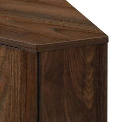 Dark Walnut Wood Modern 2-Door Corner Accent Cabinet by Welwick Designs 13 Dark Walnut Wood Modern 2-Door Corner Accent Cabinet by Welwick Designs -Deals Welwick Designs Store dark walnut welwick designs accent cabinets hd9098 1d 1000