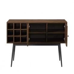 Dark Walnut Wood and Metal Bar Cabinet with Wine Bottle Storage by Welwick Designs 16 Dark Walnut Wood and Metal Bar Cabinet with Wine Bottle Storage by Welwick Designs -Deals Welwick Designs Store dark walnut welwick designs bar cabinets hd8656 77 1000