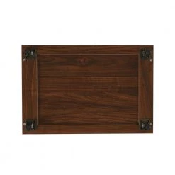 Dark Walnut Transitional Fluted-Door Bar Hutch with Stemware Racks by Welwick Designs -Deals Welwick Designs Store dark walnut welwick designs bar cabinets hd9378 1d 1000