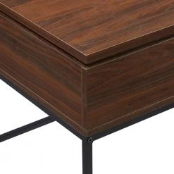 40 in. Dark Walnut Rectangle Wood and Metal Modern Lift Top Coffee Table with Storage by Welwick Designs -Deals Welwick Designs Store dark walnut welwick designs coffee tables hd9248 1d 1000