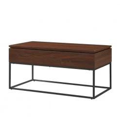 40 in. Dark Walnut Rectangle Wood and Metal Modern Lift Top Coffee Table with Storage by Welwick Designs -Deals Welwick Designs Store dark walnut welwick designs coffee tables hd9248 a0 1000