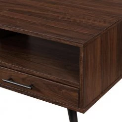 40 in. Dark Walnut Rectangle Wood Modern Coffee Table with 2 Drawers by Welwick Designs -Deals Welwick Designs Store dark walnut welwick designs coffee tables hd9337 a0 1000