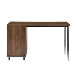 52 in. Rectangular Dark Walnut Wood and Metal 3-Drawer Computer Desk by Welwick Designs 16 52 in. Rectangular Dark Walnut Wood and Metal 3-Drawer Computer Desk by Welwick Designs -Deals Welwick Designs Store dark walnut welwick designs computer desks hd8683 c3 1000
