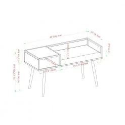 40" Modern Telephone Entry Bench - Brown with Grey Cushion by Welwick Designs -Deals Welwick Designs Store dark walnut welwick designs dining benches hd8260 40 1000