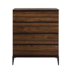36 in. W. 4 Drawer Dark Walnut Wood Dresser with Angle Iron Legs by Welwick Designs 16 36 in. W. 4 Drawer Dark Walnut Wood Dresser with Angle Iron Legs by Welwick Designs -Deals Welwick Designs Store dark walnut welwick designs dressers hd8902 c3 1000