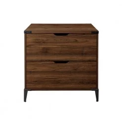 Dark Walnut Wood and Metal Urban Industrial 2-Drawer File Cabinet by Welwick Designs 15 Dark Walnut Wood and Metal Urban Industrial 2-Drawer File Cabinet by Welwick Designs -Deals Welwick Designs Store dark walnut welwick designs file cabinets hd9178 77 1000