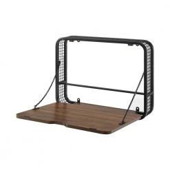 24 in. Dark Walnut Wood and Metal Floating Wall Mount Desk by Welwick Designs 13 24 in. Dark Walnut Wood and Metal Floating Wall Mount Desk by Welwick Designs -Deals Welwick Designs Store dark walnut welwick designs floating desks hd8686 a0 1000